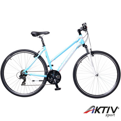 Cross kerékpár X1 női világoskék/fehér-rózsaszín 2015