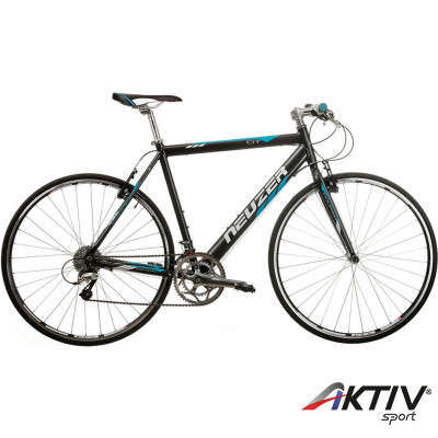 Országúti kerékpár Courier DT 2015 antracit/cián-fehér