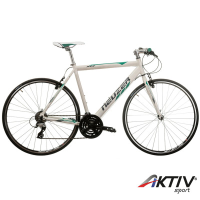 Országúti kerékpár Courier 2015 antracit/cián-fehér