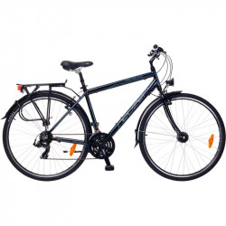 Trekking kerékpár Ravenna 100 férfi 2015 fekete/cián-piros Trekking kerékpár Neuzer