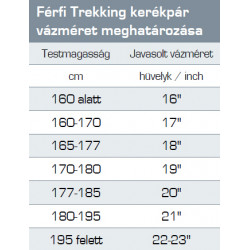 Trekking kerékpár Ravenna 100 férfi 2015 fekete/cián-piros