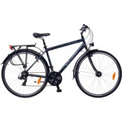 Trekking kerékpár Ravenna 100 férfi 2015 fekete/cián-piros Trekking kerékpár Neuzer