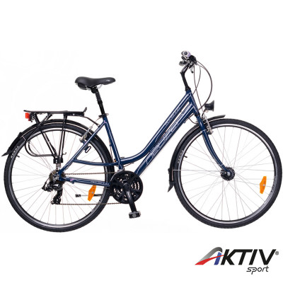 Trekking kerékpár Ravenna 100 női 2015 navykék/fehér-pink