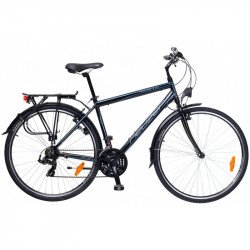 Trekking kerékpár Ravenna 50 férfi 2015 fekete/cián-piros Trekking kerékpár Neuzer