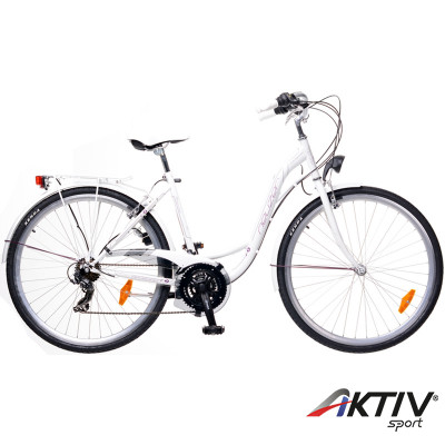 Trekking kerékpár Ravenna 30 női 2015 fehér/lila-szürke