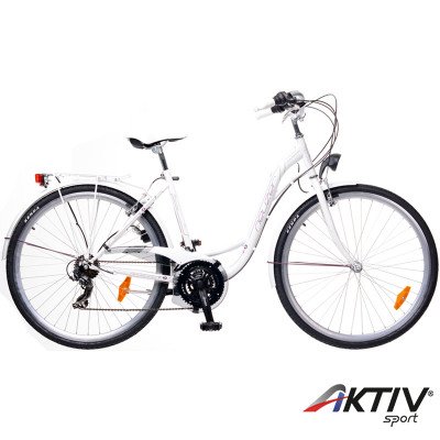 Trekking kerékpár Ravenna 30 női 2015 fehér/lila-szürke