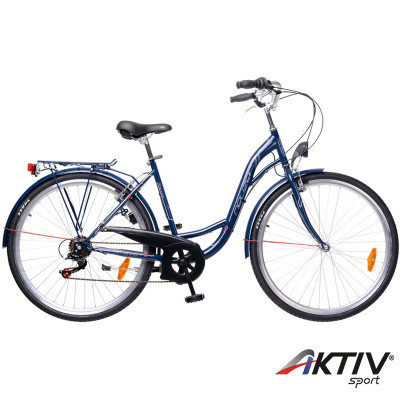 City kerékpár Ravenna 6 2015 női navykék/fehér-piros