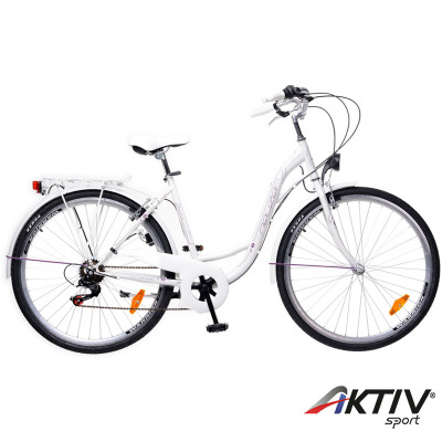 City kerékpár Ravenna 6 2015 női fehér/szürke-lila