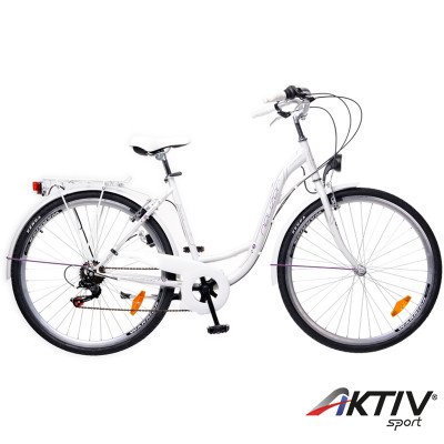 City kerékpár Ravenna 6 2015 női fehér/szürke-lila