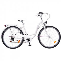 City kerékpár Ravenna 6 2015 női fehér/szürke-lila City kerékpár Neuzer