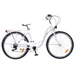 City kerékpár Ravenna 6 2015 női fehér/szürke-lila City kerékpár Neuzer