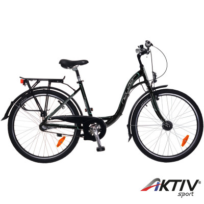 City kerékpár Padova 26 2015 női fekete/türkiz