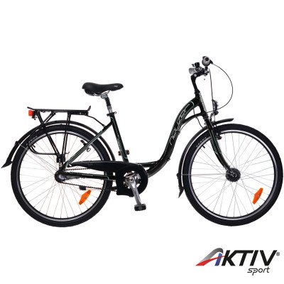 City kerékpár Padova 26 2015 női fekete/türkiz