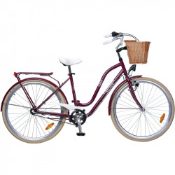 City kerékpár Summer 2015 női padlizsán/fehér City kerékpár Neuzer