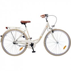 City kerékpár Balaton 28 Premium 2015 nő krém/virágos City kerékpár Neuzer