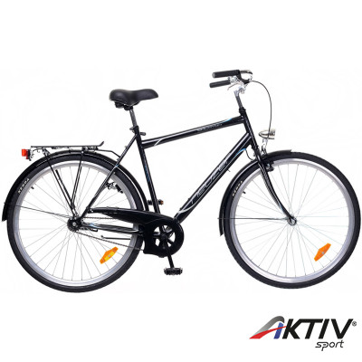 City kerékpár Balaton 28 2015 férfi fekete/szürke-cián