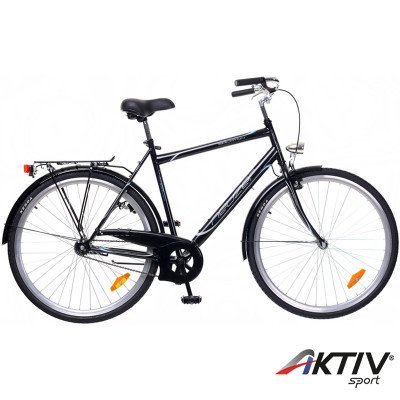 City kerékpár Balaton 28 2015 férfi fekete/szürke-cián