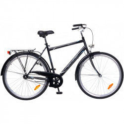 City kerékpár Balaton 28 2015 férfi fekete/szürke-cián City kerékpár Neuzer