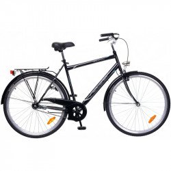 City kerékpár Balaton 28 2015 férfi fekete/szürke-cián City kerékpár Neuzer