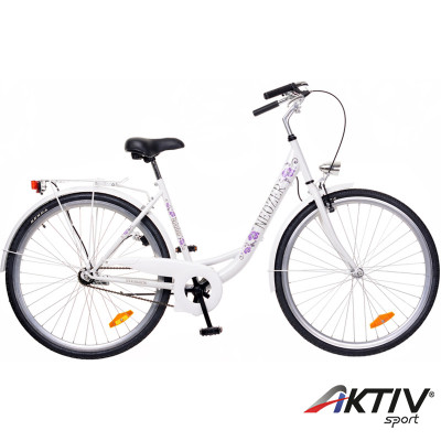 City kerékpár Balaton 28 2015 női fehér/virágos