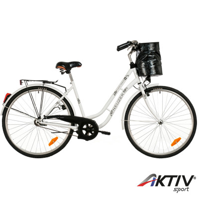 City kerékpár Classic 28 Premium 2015 nő fehér/fekete