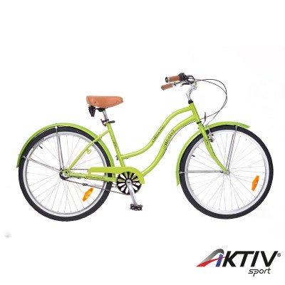 Cruiser kerékpár California 2015 női neonzöld