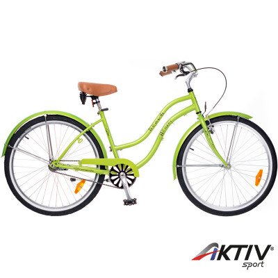 Cruiser kerékpár Beach 2015 női neonzöld