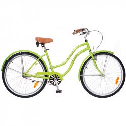 Cruiser kerékpár Beach 2015 női neonzöld Cruiser kerékpár Neuzer