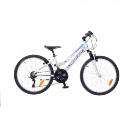 Gyerek kerékpár Mistral 24 2015 lány fehér/lila-cián 24 col - lány kerékpár Neuzer
