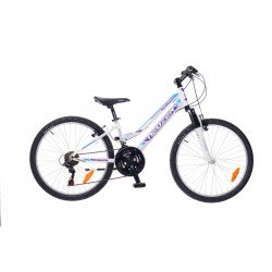 Gyerek kerékpár Mistral 24 2015 lány fehér/lila-cián 24 col - lány kerékpár Neuzer