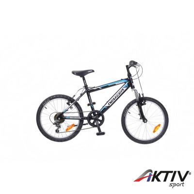 Gyerek kerékpár Mistral 20 2015 fiú fekete/fehér-cián