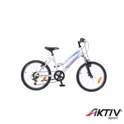 Gyerek kerékpár Mistral 20 2015 lány fehér/lila-cián