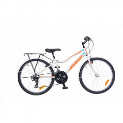 Gyerek kerékpár Bobby 24 City 2015 fiú fehér/narancs-cián 24 col - fiú kerékpár Neuzer