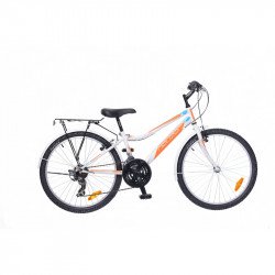 Gyerek kerékpár Bobby 24 City 2015 fiú fehér/narancs-cián 24 col - fiú kerékpár Neuzer