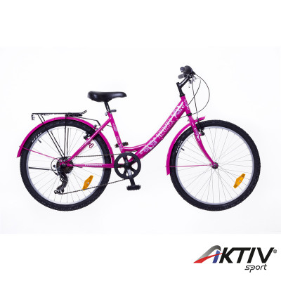 Gyerek kerékpár Cindy 24 City 2015 lány pink/pink