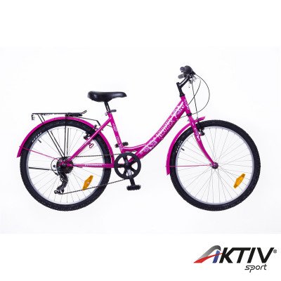 Gyerek kerékpár Cindy 24 City 2015 lány pink/pink