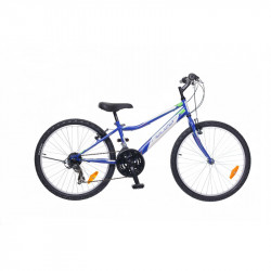 Gyerek kerékpár Bobby 24 2015 fiú 18S királykék/fehér-zöld Kerékpár Neuzer