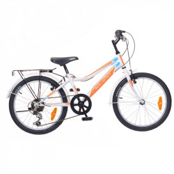 Gyerek kerékpár Bobby 20 City 2015 fiú fehér/narancs-cián 20 col - fiú kerékpár Neuzer