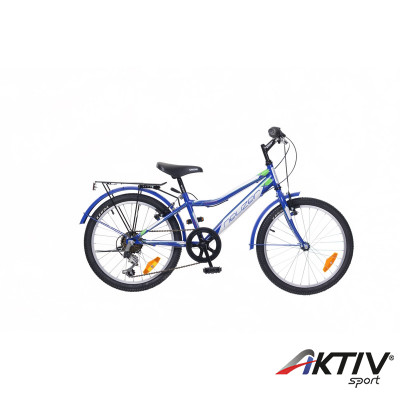 Gyerek kerékpár Bobby 20 City 2015 fiú királykék/fehér-zöld