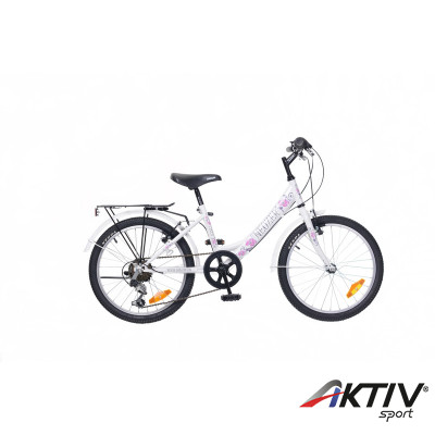 Gyerek kerékpár Cindy 20 City 2015 lány fehér/pink