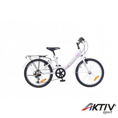 Gyerek kerékpár Cindy 20 City 2015 lány fehér/pink