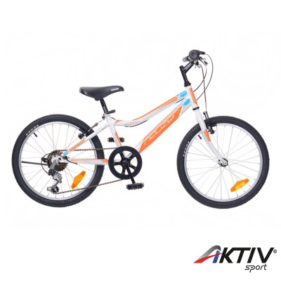 Gyerek kerékpár Bobby 20 2015 fiú 6S fehér/narancs-cián