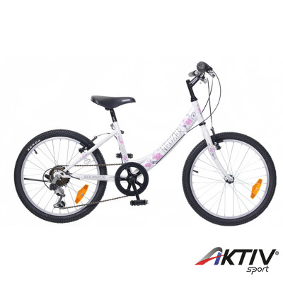 Gyerek kerékpár Cindy 20 2015 lány 6S fehér/pink