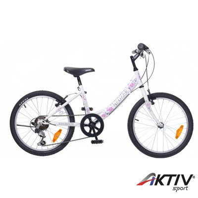 Gyerek kerékpár Cindy 20 2015 lány 6S fehér/pink