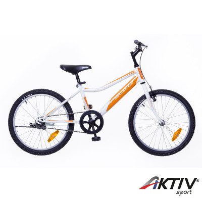 Gyerek kerékpár Bobby 20 2015 fiú 1S fehér/narancs-cián