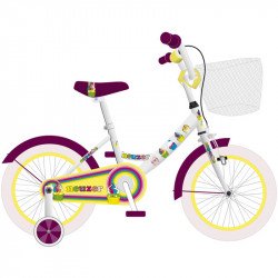 BMX Kerékpár 16 lány cupcake fehér/vanilia-szilva 16 col - lány kerékpár Neuzer