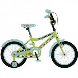 BMX Kerékpár 16 fiú wildwagon neonzöld/világoskék Sportszer Neuzer