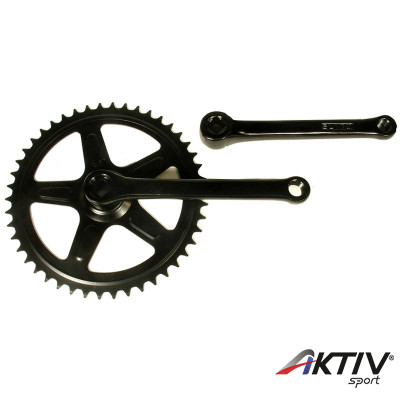 Kerékpár hajtómű acél négyzetkúpos 46 fekete