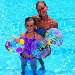 Átlátszó strandlabda 61 cm