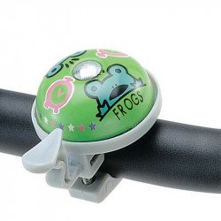 Acor ABE2101 csengő békás zöld Kerékpár csengő, duda, tükör Acor